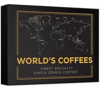 Black Vibes - Kit Degustazione Caffè - WORLD'S COFFEES | Caffè Macinato 300g (6x50g) | 6 Pregiate Qualità di Caffè Monorigine | Confezione Regalo per Lui o per Lei