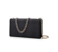 (Black) ViLi GHC Series Crossbody Bag RFID Leather Phone Case, 20 x 10 x 3.5cm