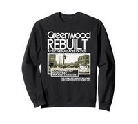 Black Wall Street Greenwood Resilienza Legacy Empowerment Felpa