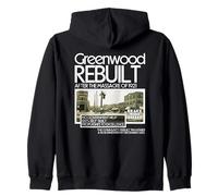 Black Wall Street Greenwood Resilienza Legacy Empowerment Felpa con Cappuccio