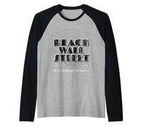 Black Wall Street Hayti District Durham NC Cronologia Maglia con Maniche Raglan