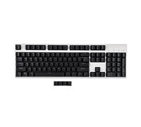 Black White Cherry Profile PBT Double Shot 104 108 Top Print Shine Through Translucent Backlit keycap per MX Mechanical Keyboard Cherry profile black