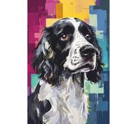Black & White English Springer Spaniel Notebook: Journal, Diary, Dog Notebook: A thoughtful gift for dog lovers, families, friends, children, and fans of Springer Spaniels and working dogs