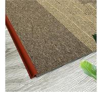 Black White Grey Blue Green Seamless Seamless Transition Strips for Home Office,Floor Transition Strip Self Adhesive Carpet Edge Strip PVC(Red,4m(13ft))