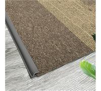 Black White Grey Blue Green Seamless Seamless Transition Strips for Home Office,Floor Transition Strip Self Adhesive Carpet Edge Strip PVC(Gray,1m(3.3ft))