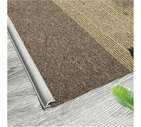 Black White Grey Blue Green Seamless Seamless Transition Strips for Home Office,Floor Transition Strip Self Adhesive Carpet Edge Strip PVC(Light Grey,4m(13ft))