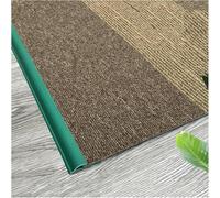Black White Grey Blue Green Seamless Seamless Transition Strips for Home Office,Floor Transition Strip Self Adhesive Carpet Edge Strip PVC(Green,1m(3.3ft))