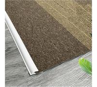 Black White Grey Blue Green Seamless Seamless Transition Strips for Home Office,Floor Transition Strip Self Adhesive Carpet Edge Strip PVC(White,2m(6.6ft))
