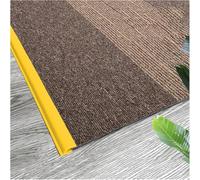 Black White Grey Blue Green Seamless Seamless Transition Strips for Home Office,Floor Transition Strip Self Adhesive Carpet Edge Strip PVC(Yellow,4m(13ft))