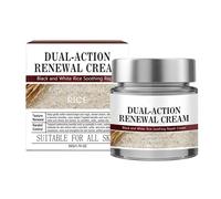 Black White Rice Face Cream - Soothing Repair Moisturizer for Women | Light Hydrating Lotion with Rice Extract, Daily Pre Makeup Base Overnight Care Travel Friendly 50g