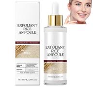 Black White Rice Face Exfoliator,Rice Peeling Ampoule,Soft Exfoliating Face Exfoliator for Pore Minimizer,Ri Ce Bran Water Formula,Hydrating Radiance Boost for All Skin Type (White)