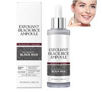 Black White Rice Face Exfoliator,Rice Peeling Ampoule,Soft Exfoliating Face Exfoliator for Pore Minimizer,Ri Ce Bran Water Formula,Hydrating Radiance Boost for All Skin Type (Black)