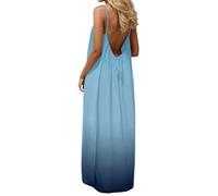 Black White Summer Dress for Women Plus Size Casual Trendy Cotton Sleeveless Backless Cami Dresses Spaghetti Strap Flowy Long Maxi Midi Sundress With back Tie Boho Beach Wedding Guest Dress 2026 xs xl