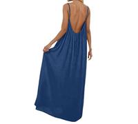 Black White Summer Dress for Women Plus Size Casual Trendy Cotton Sleeveless Backless Cami Dresses Spaghetti Strap Flowy Long Maxi Midi Sundress With back Tie Boho Beach Wedding Guest Dress 2026 xs xl