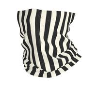 Black White Thick Stripes Antivento Headwrap Elastico Sciarpa A Mezza Faccia Ghetta da Collo per Estivo Motocicletta Uomo