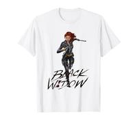 Black Widow Movie Running Black Widow Maglietta