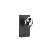 Black Wild Stallion Cavallo Allevamento con la criniera fluente PopSockets PopWallet per MagSafe