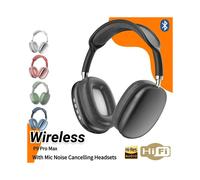 (Black) Wireless Bluetooth Headphones Physical Noise Canceling Stereo Sound TWS Earbuds for iPhone PC Gaming Headset On Ear