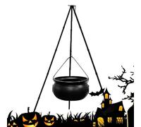 Black Witch Cauldron - Halloween Candy Kettle, Vaso da decorativo, ornamento da cortile festivo | Design classico della stregoneria, partito ideale per la visualizzazione del prato,