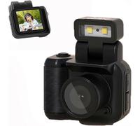(Black with battery) Mini Camera, Mini Vintage Camera, Tiny Nostalgic Snap Camera