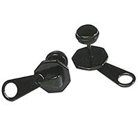 Black Zipper Zipper Extreme Ear Unique Design 1 Piece Earrings Women's Body Men's Nice processing