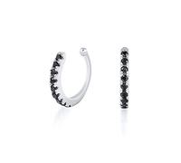 Black Zircon Clip Orecchini per Le Donne Exquisite Ear Cuff Orecchini Gioielli Pendientes, LYLSSSDH, di E4
