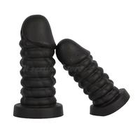 BlackBeast™ - Plug anale in silicone con ventosa - Taglia - medium