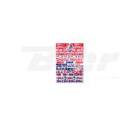 BLACKBIRD KIT ADESIVI SPONSOR VARI HONDA REPLICA GARIBOLDI HRC RACING ROSSO BLU