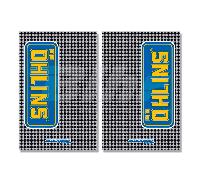 BLACKBIRD KIT COPPIA ADESIVI OHNLINS PROTEZIONE STELI FORCELLA MOTO CROSS CARBON