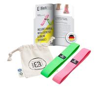 BlackBoard® ToeBands | Bande di resistenza specialmente per il piede e le dita | Efficace rafforzamento e mobilizzazione del piede | Fisioterapia | Bande di resistenza in varie forze [Set di 2]