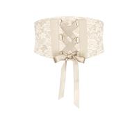 BlackButterfly 14 CM Pizzo Elastico Della Vita Del Corsetto Cintura (Beige, L)