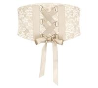 BlackButterfly 14 CM Pizzo Elastico Della Vita Del Corsetto Cintura (Beige, S)