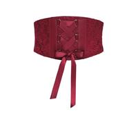 BlackButterfly 14 CM Pizzo Elastico Della Vita Del Corsetto Cintura (Rosso, XL)
