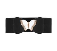 BlackButterfly 7.5 CM Larghezza Di Elastico Farfalla Cinghia Di Vita (Nero, 2XL)