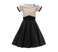 BlackButterfly Bambini Abito Vintage Anni '50 'Valerie' Clarity (Champagne, 7-8 Anni)