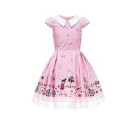 BlackButterfly Bambini Abito Vintage Sunshine Anni '50 'Olivia' (Rosa, 7-8 Anni)