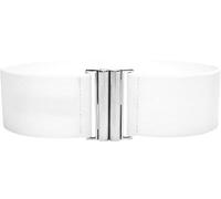BlackButterfly Classico Interblocco Largo Elastico Stretto Allungare Girovita Retrò Cintura (Bianco, M)