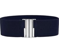 BlackButterfly Classico Interblocco Largo Elastico Stretto Allungare Girovita Retrò Cintura (Blu mezzanotte, XL)