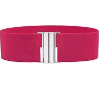 BlackButterfly Classico Interblocco Largo Elastico Stretto Allungare Girovita Retrò Cintura (Rosa fucsia, 2XL)