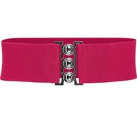 BlackButterfly Classico Triplo Gancio Largo Elastico Stretto Allungare Girovita Cintura (Rosa fucsia, XL)