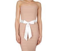 BlackButterfly Matrimonio Damigella Raso Fascia Cintura (Bianco, 5W / 175L)