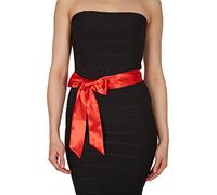 BlackButterfly Matrimonio Damigella Raso Fascia Cintura (Rosso, 5W / 175L)