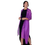 BlackButterfly Metallico Brillantini Sposa Matrimonio Feste Sera Scialle Pashmina Stola (Indaco, 70CM X 230CM)