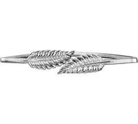 BlackButterfly Metallico Elastico Catena Elastica Foglia Cintura (Argento, S)
