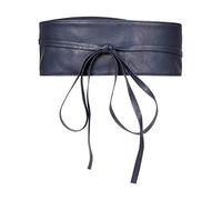 BlackButterfly Obi Merletto Netto Fascia di Vita Legare Cintura (Blu mezzanotte, Taglia Unica)