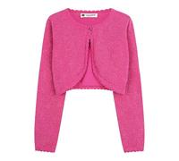 BlackButterfly Ragazze Lungo Brillantini Cardigan Bambini Bambini Bolero Coprispalla (Rosa Fucsia, 13-14 Anni)