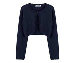 BlackButterfly Ragazze Maniche Lunghe Lavorato a Maglia Bambini Bambini Bolero Coprispalla (Blu Mezzanotte, 9-10 Anni)