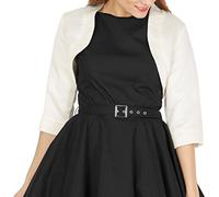 BlackButterfly Raso Bolero Giacca - Maniche a 3/4 (Avorio, L)