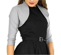 BlackButterfly Su Misura Bolero Manica 3/4 (Argento, M)