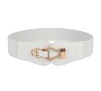 BlackButterfly Vintage Elastico Corda Gancio Cintura (Bianco, 2XL)